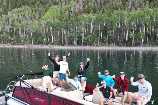 Fish Lake Boating - drone image